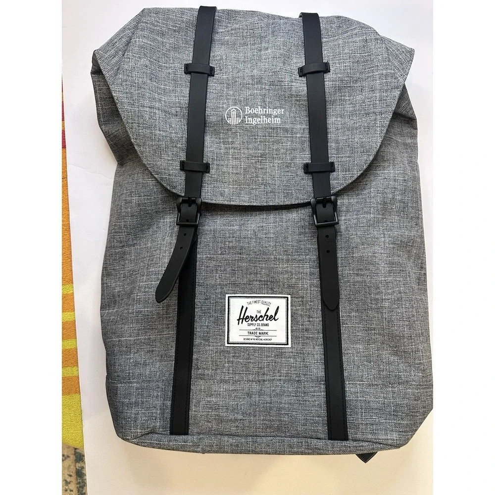 Herschel‎ Retreat Backpack Raven Crosshatch Black Laptop Bag 15